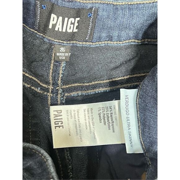 Paige Verdugo Ultra Skinny Jeans Size 25 - Picture 4 of 4
